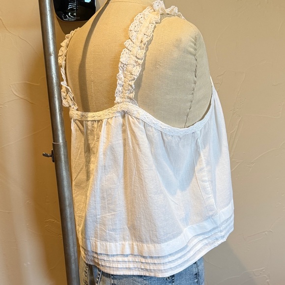 H&M White Lace-Trim Button Front Camisole - Picture 7 of 7